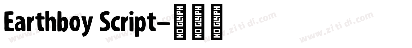 Earthboy Script字体转换